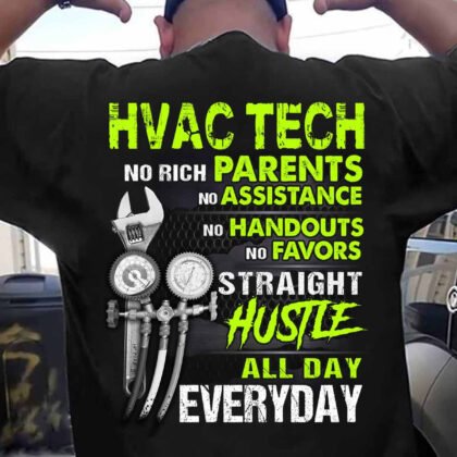 Straight Hustle HVAC Tech Apparel - Hardworking Trade
